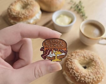 Bacon Egg and Cheese Bagel Pin