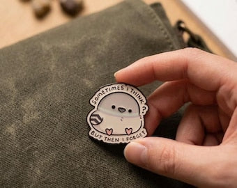 Funny Pigeon Enamel Pin