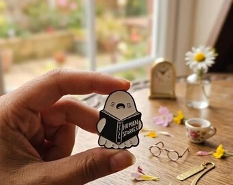 Human Stories Ghost Enamel Pin