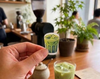 Iced Matcha Latte Sticker
