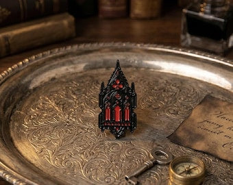 Gothic Window Enamel Pin