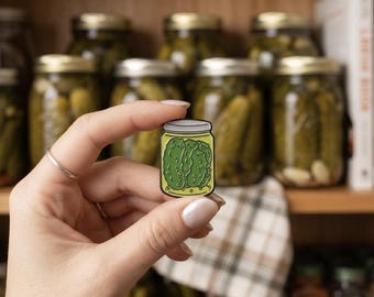 Cute Pickle Family Enamel Pin